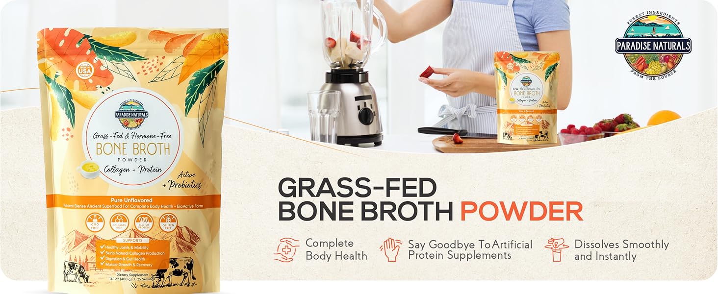 Grass-Fed Bone Broth Powder