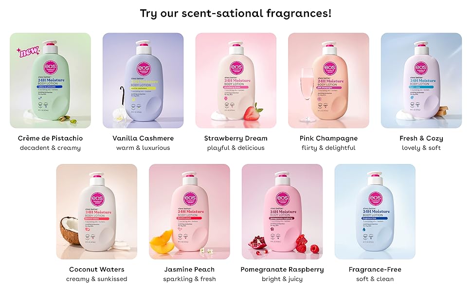 eos body lotion collection fragrances