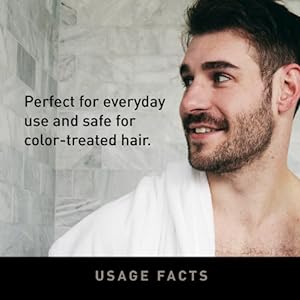 Men's Strengthening Shampoo, Color-Treated Hair, Natural Ingredients, Everyday Use