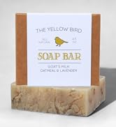 exfoliating goat's milk oats lavender soap bar