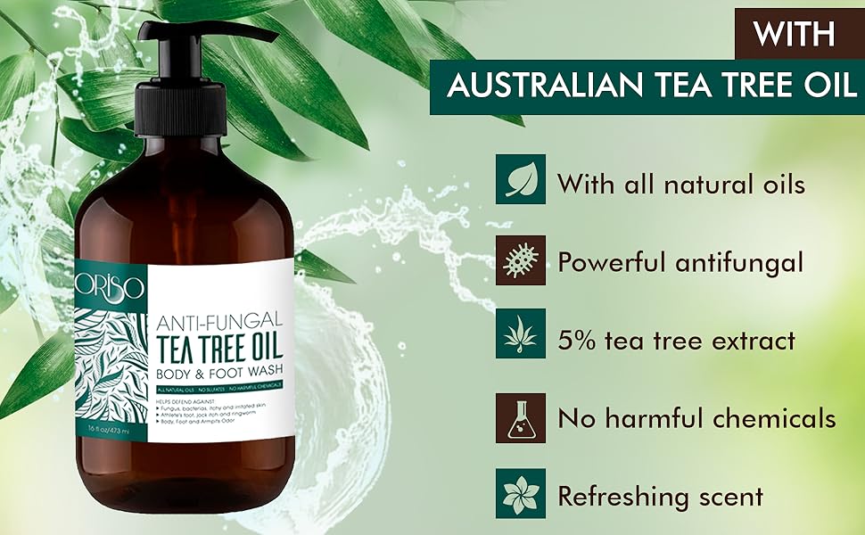 antifungal body wash tea tree body wash antibacterial body wash foot wash