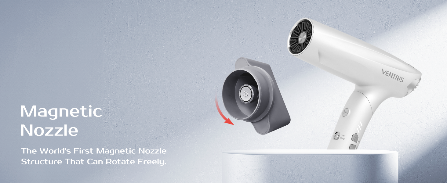 Magnetic Nozzle hair dryer