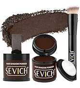 Sevich Hairline Powder 10g 2-Pack with Brush, Instantly Conceals Hair Loss & Thinning, 48H Waterp...