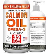 32oz Salmon Oil Omega 3 for Dogs - Fish Oil for Pets - Joint Health - Allergy Relief - Itch Relie...