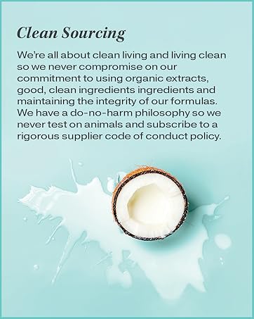 clean sourcing natural ingredients  coconut milkl banana rosemary vinegar mango berry nourish
