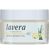 lavera Basis Sensitive Anti Wrinkle Moisturizing Cream - Face Cream with Q10 & Aloe Vera - Moistu...