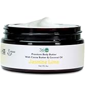 360Feel Jasmine Lime Body Butter - Nourishing and Hydrating Shea Body Butter with a Gentle Formul...