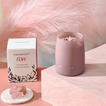 Love-cranberry rose,pink candle luxury intention candle