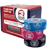 Premium Athletic Stretch Tape | Pre-Cut 1x4 Finger Tape for Hook Grip – Protect, Stretch and Stic...