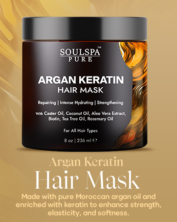 Soulspa Pure Argan Keratin Hair Mask Healthy Hair, Visible Transformation, Natural Solution