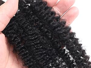 Healthy Hair,4c Curly Bulk Hair for Black Women
