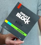 SweatBlock Antiperspirant Body Wipes for Men & Women - Maximum Clinical Strength for Hyperhidrosi...