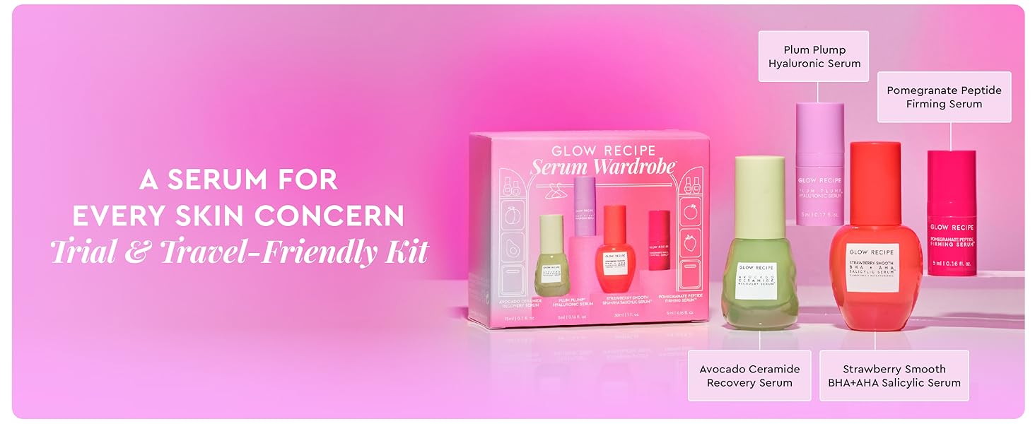 A serum for every skin concern with trial and travel friendly kits