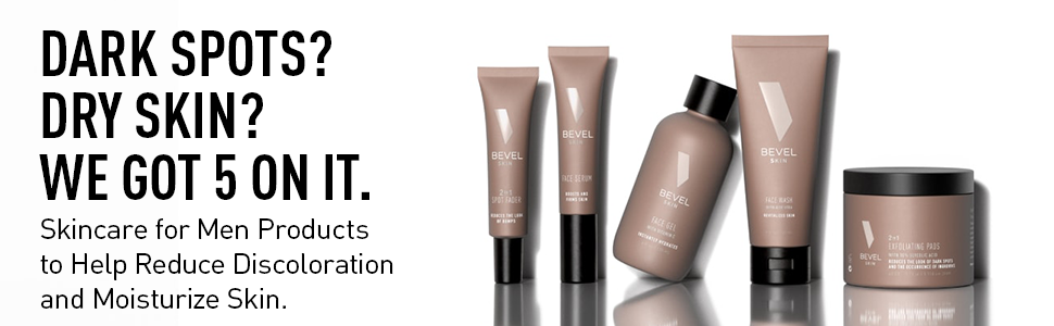 dark spots? dry skin? we got 5 on it. Skincare for men products