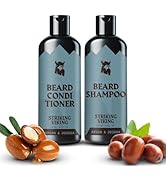Striking Viking Beard Shampoo and Beard Conditioner for Men - Naturally Derived Ingredients Beard...