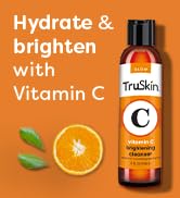 TruSkin Vitamin C Facial Cleanser, Brightening Anti-Aging Face Wash Blend includes Vitamin E