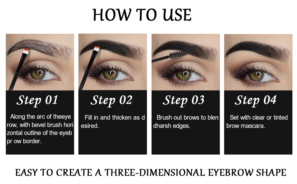BINGBRUSH Tinted Thickening Eyebrow Mascara with Two Eyebrow Brushes