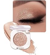 Glitter Shimmer Eyeshaow, Pigmented, Soft, Smooth Formula, Blendable Sparkly Eye Shadow Eyeliner ...