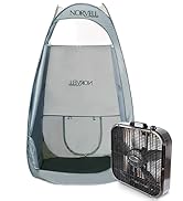 Norvell Portable Tent & Fan Bundle – Includes 1 Overspray Reduction Fan & 1 Jumbo Mobile Spray Ro...