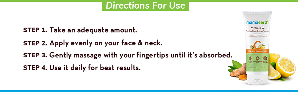 How to se Mamaearth Vitamin C Daily Glow Face Cream