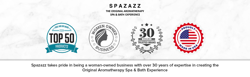 Spazazz Aromatherapy Products is a woman owned business.