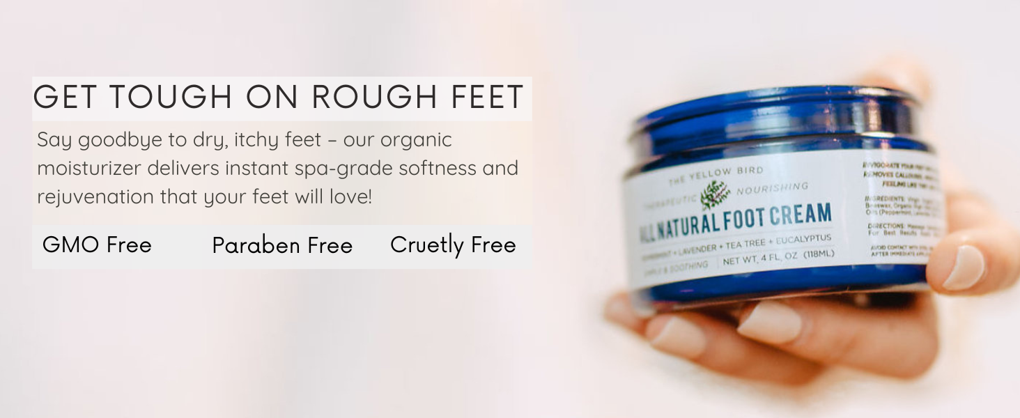 Get rough on tough feet. say goodbye to dry itchy feet with this moisturizer