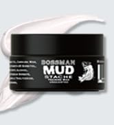 Bossman MUDstache Unscented Mustache Wax for Men (1 oz) – Strong 24-Hour Hold, Non-Tacky & Easy t...