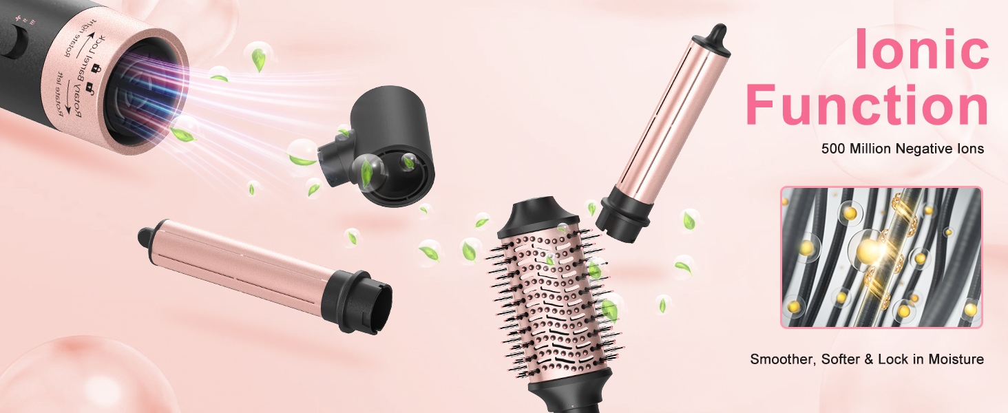 le duo 360 airflow styler curling iron airstraight rotating hair dryer brush hair tools 