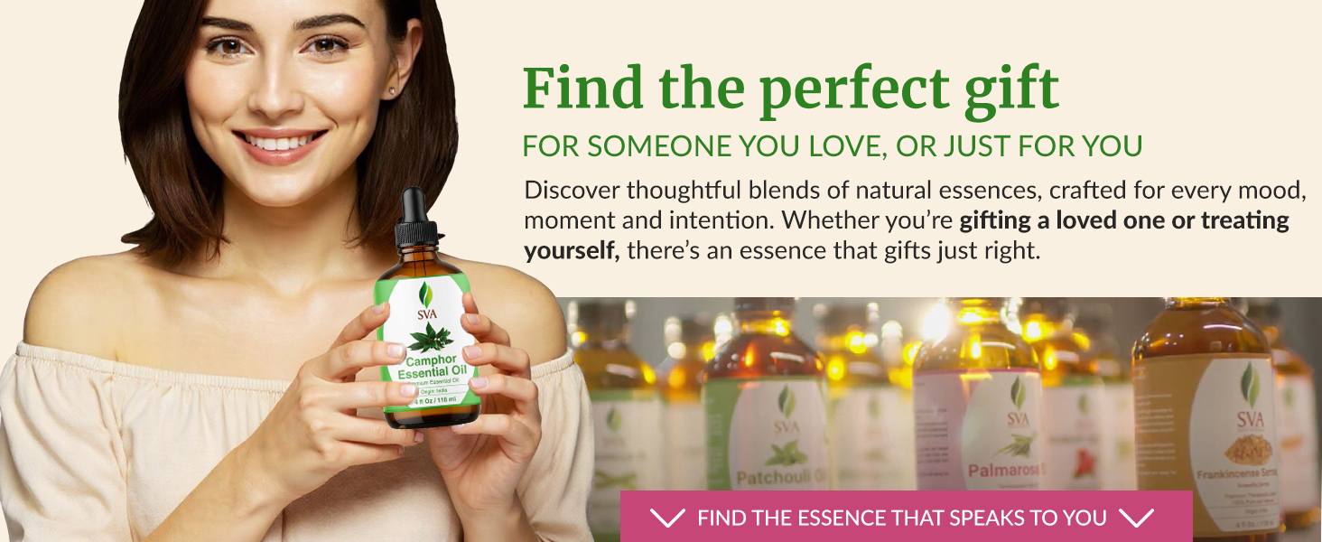 Find a gifting ideas for loved ones with SVA bundle pack of carrier and essential oils