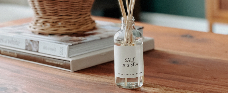 Sweet Water Decor Reed Diffuser Salt and Sea Home Fragrance