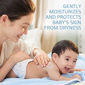 baby on gently moisturized and protects baby's skin from dryness