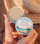 Badger Coconut After Sun Balm with Organic Cocoa Butter & Shea Butter, Rescue Balm, Soothing & Co...