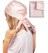 Kitsch Satin Head Scarf - Multi-Way Scarf - Stylish Bandana for Women, Satin Bonnet for Sleeping ...