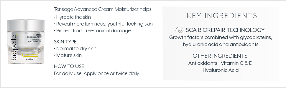 TENSAGE Advanced Cream Moisturizer