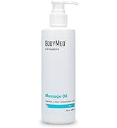 BodyMed Formulations Massage Oil, 8 oz. – Fragrance-Free, All-Natural Oil for Massage Therapy – F...
