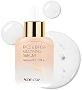 Farmstay Rice & Bifida Glowing Serum, Dark Spot Remover Correcting for face with Niacinamide, for...