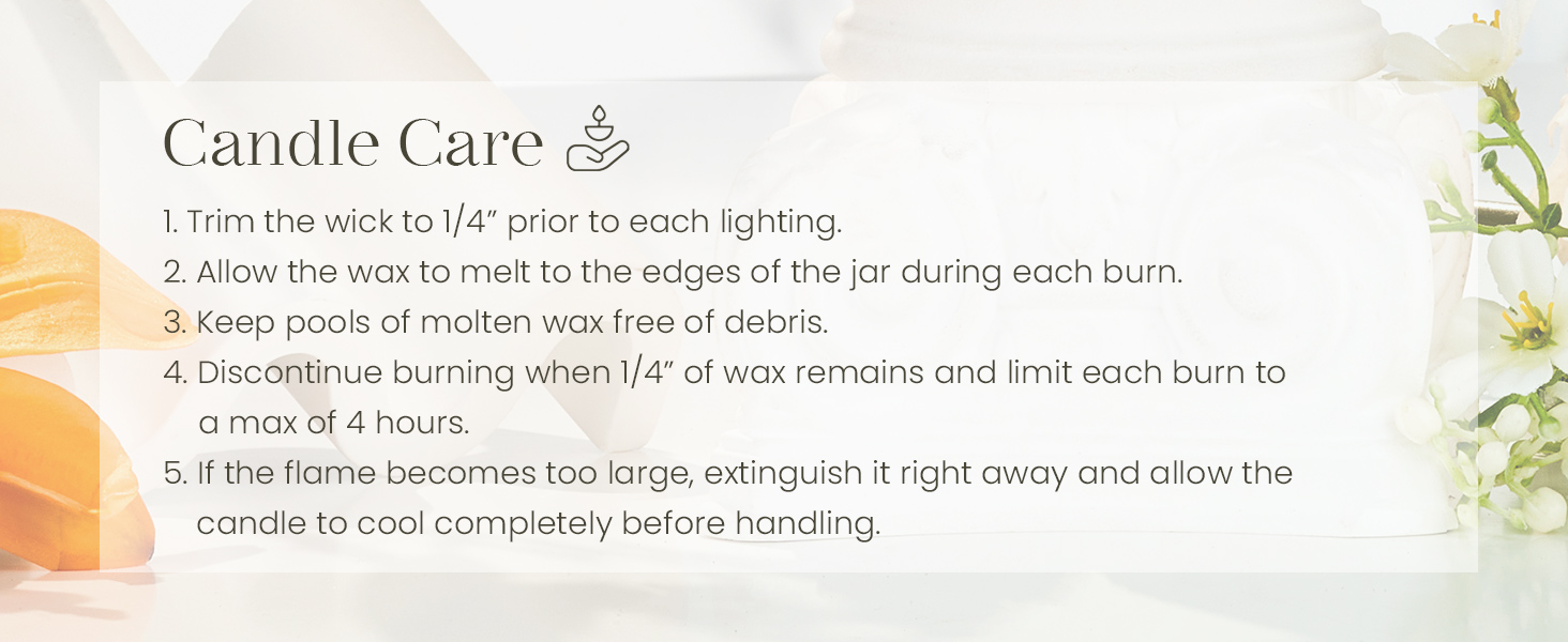 Candle Care Tips