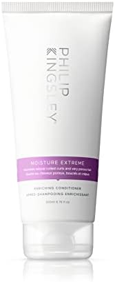 PHILIP KINGSLEY | Moisture Extreme Enriching Conditioner | For Curly, Dry, Damaged Hair | Moisturizes, Hydrates and Adds Shine| Detangles and Controls Frizz, Adds Shine | 6.76oz