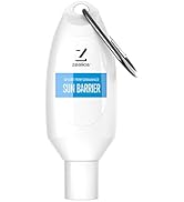 Zealios Empty On-The-Go Sun Barrier 2 oz Refillable Travel Bottle - 2 pack, Easy Clip & Go