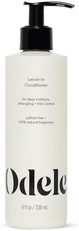 Odele Vegan Leave-In Conditioner, for Deep Moisture, Detangling, Frizz Control, Weightless Shine, and All Hair Types + Textures, 8 fl oz