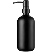 GMISUN Black Soap Dispenser, 1 Pack Matte Black Bathroom Hand Soap Dispenser, 16 Oz Dish Soap Dis...