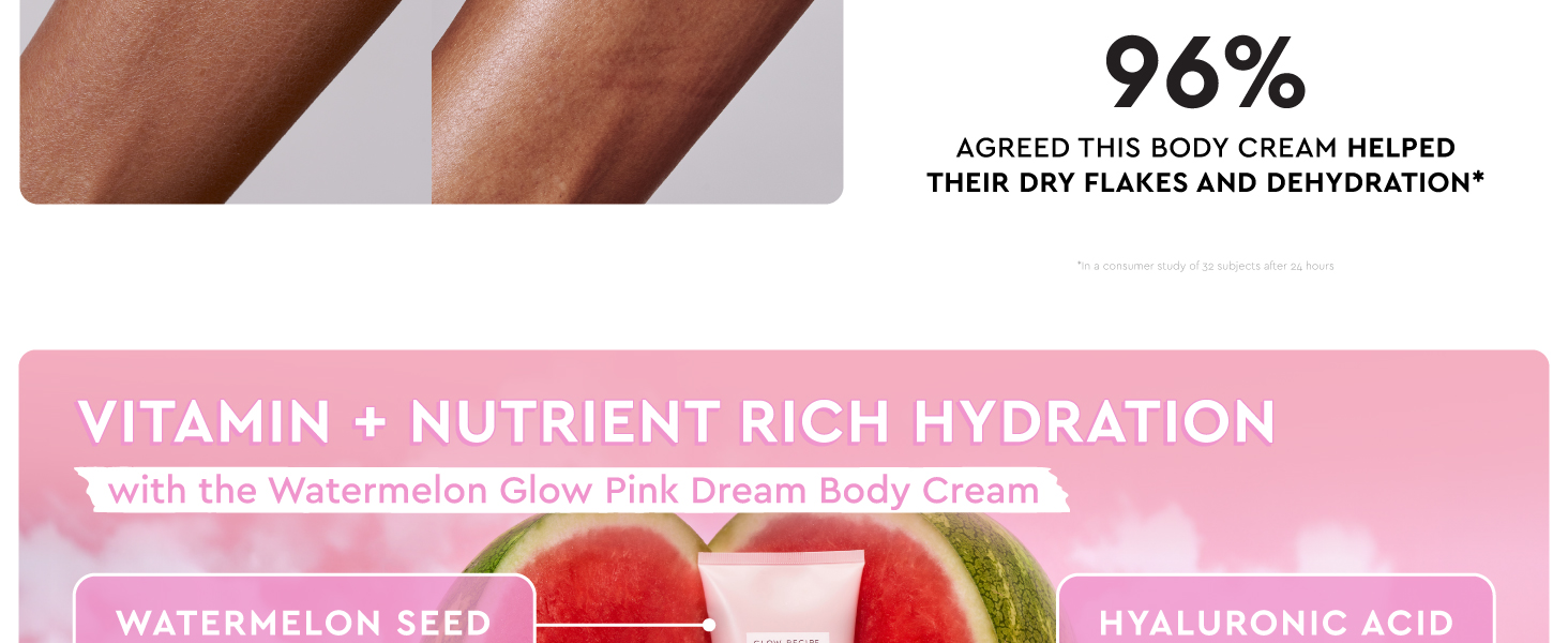 watermelon glow pink dream body cream
