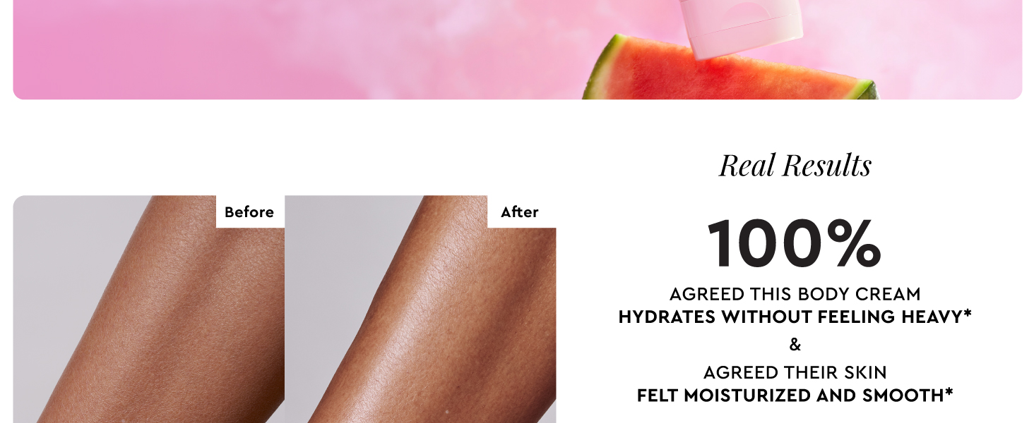 watermelon glow pink dream body cream