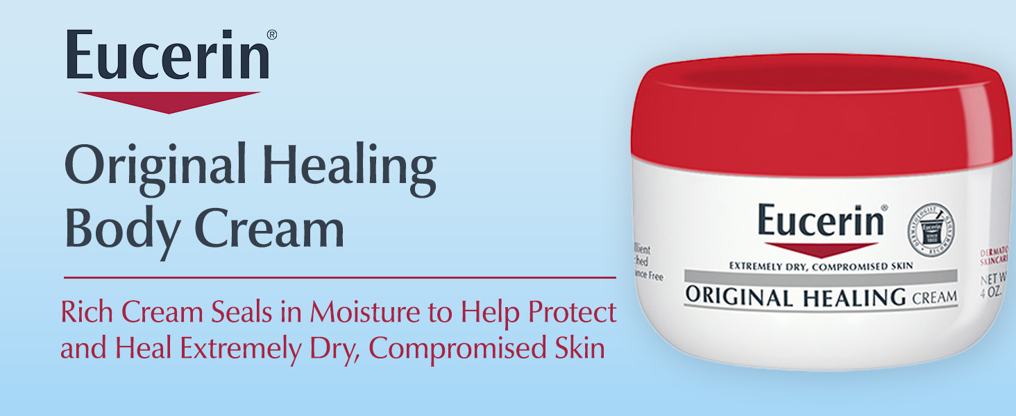 Eucerin Original Healing Body Cream. Rich cream seals in moisture to protect & heal dry skin