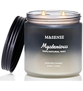 M&SENSE Pepper Lavender Scented Candles for Men, 2 Wick 11.6oz 70 Hours Slow Burning Natural Soy ...