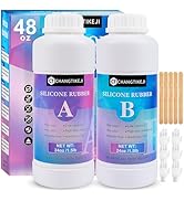 CHANGTIKEJI Silicone Mold Making Kit,48OZ Super Elastic Liquid Silicone for Mold Maker, Fast Cure...