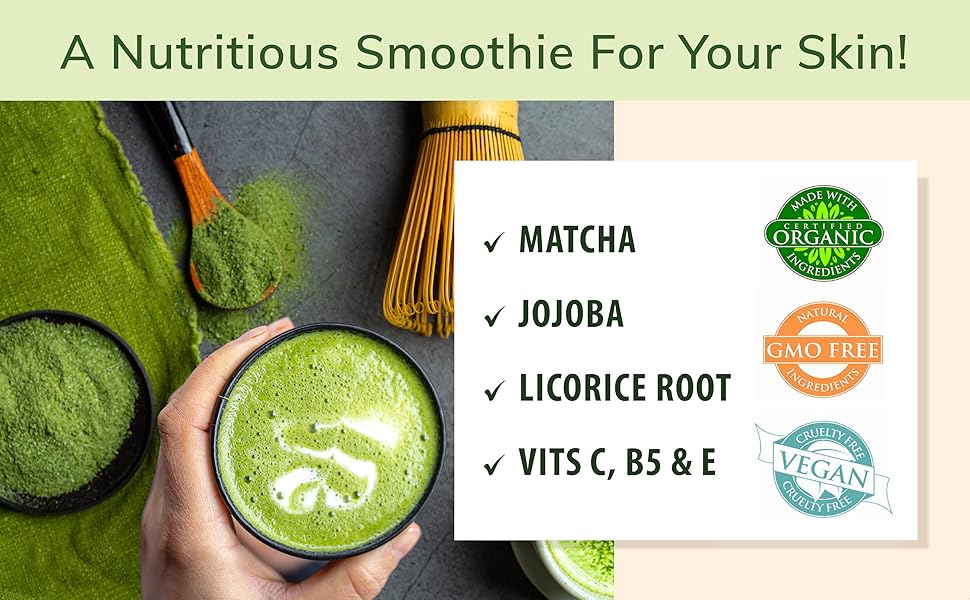 LILY SADO TEA+C Green Tea and Vitamin C Moisturer Matcha Facial Creams Lotion Lotions Creams