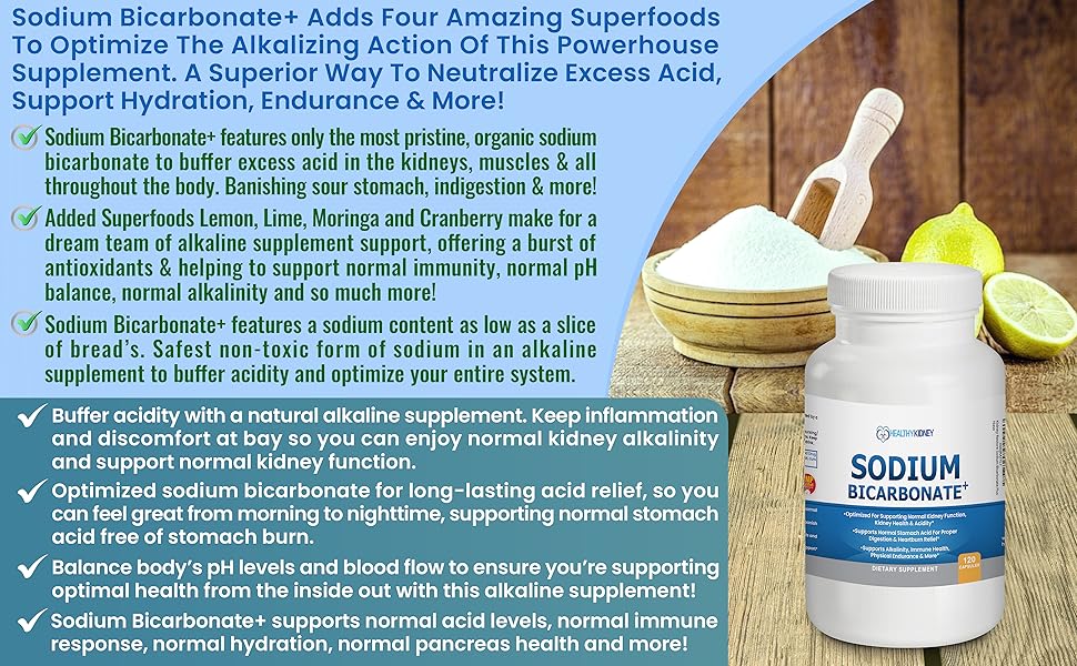 sodium bicarbonate supplement, sodium bicarbonate pills
