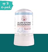 Natural Elephant Alum Stone Deodorant Stick 60g (2 oz) Natural Unscented Aluminum Free Salt Stone...