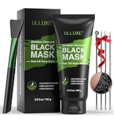 ulluxe Blackhead Remover Mask Kit, Charcoal Peel Off Mask for Face Nose Blackheads Acne and Deep ...